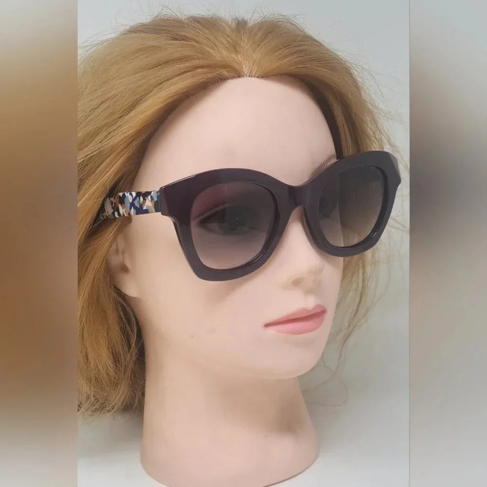Fendi Womens Sunglasses Chromia Mauve Gradient Square FF0204/S 5ND/J8 48-23-140 - Picture 6 of 16